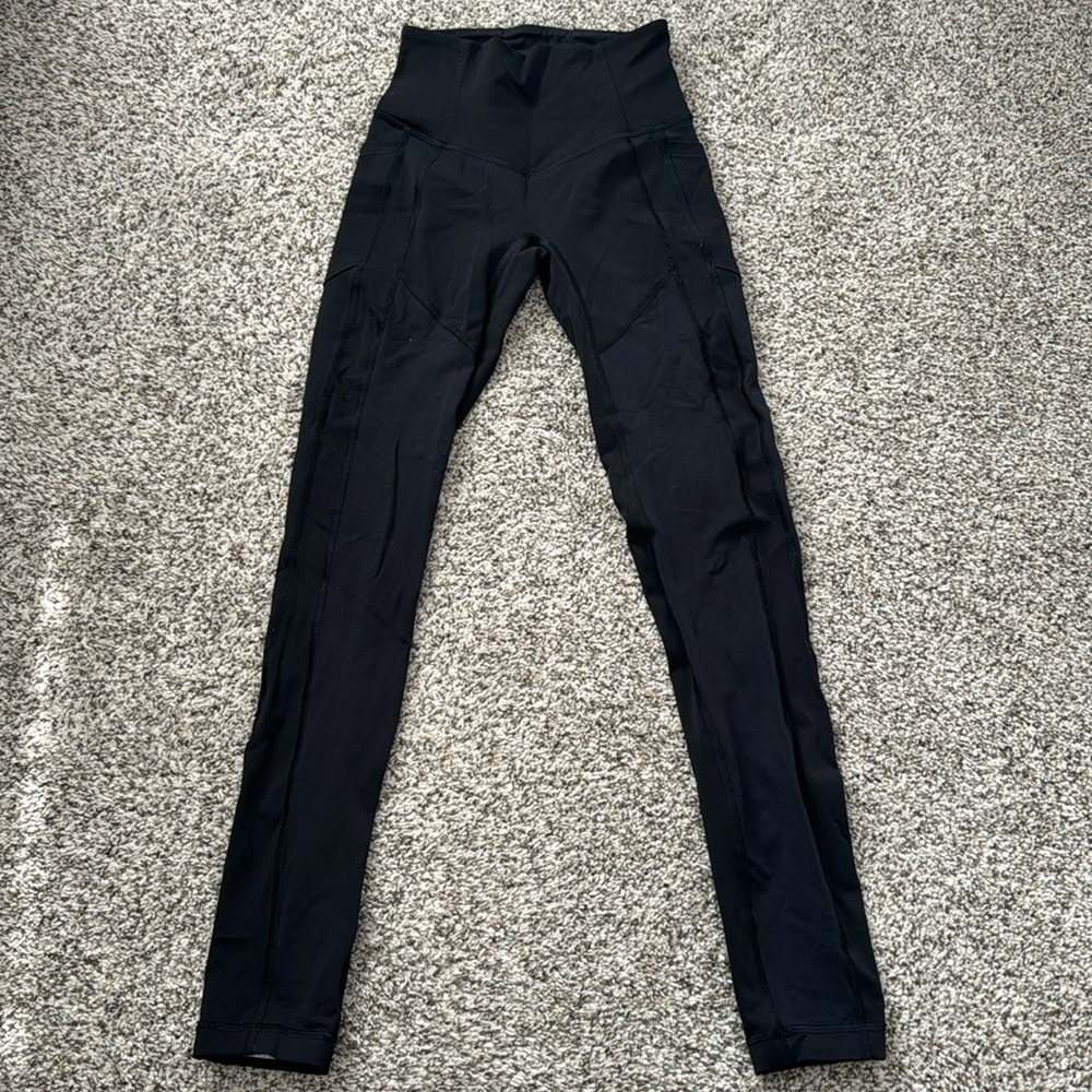 Lululemon high rise 31 inch black run tight